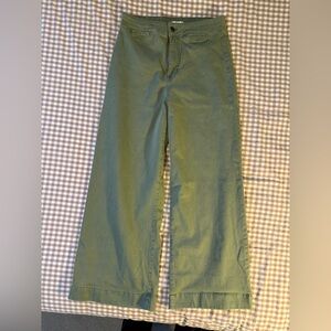 LC Lauren Conrad Green Wide-Leg Jeans